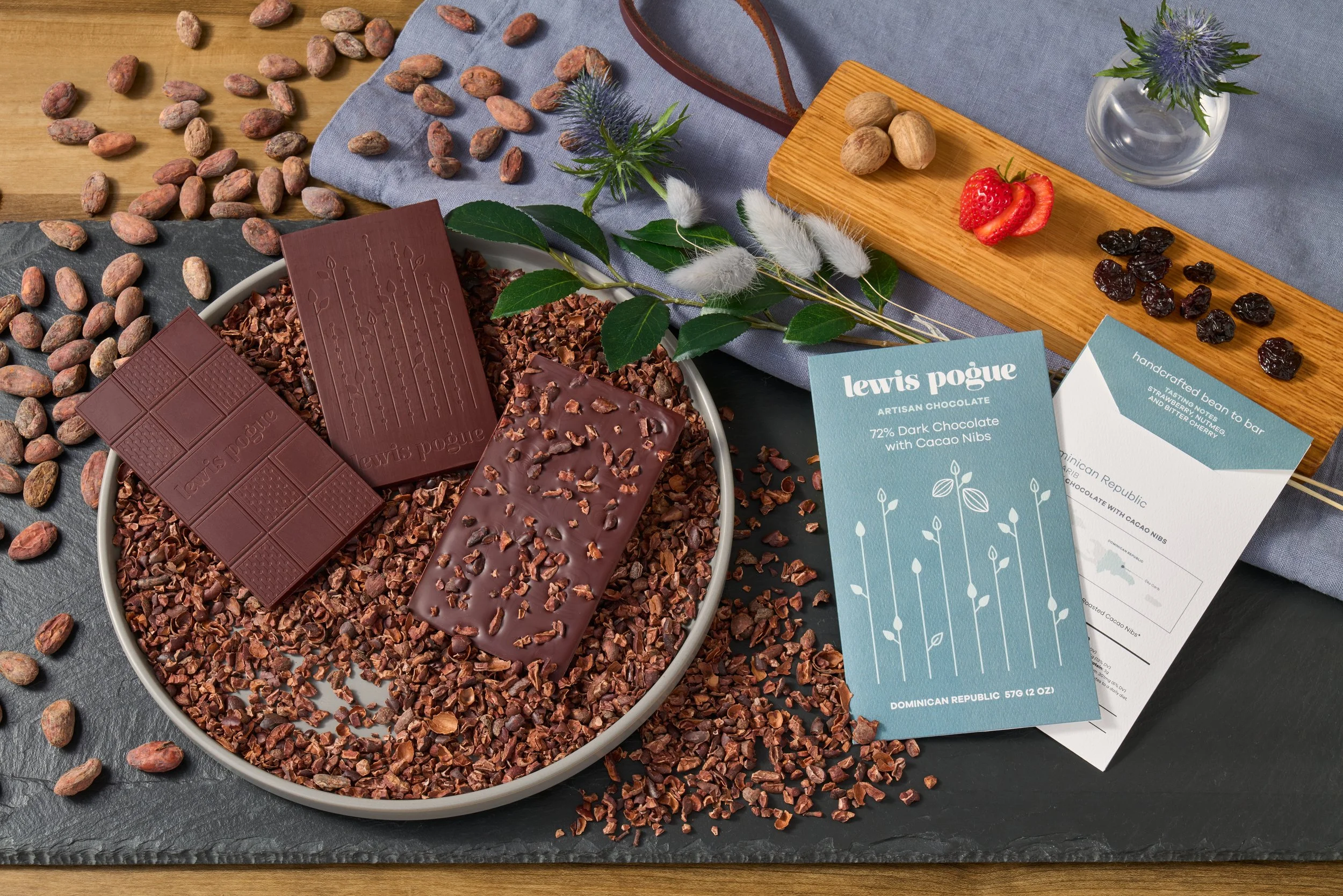 Dominican Republic 72% Dark with Nibs — lewis pogue
